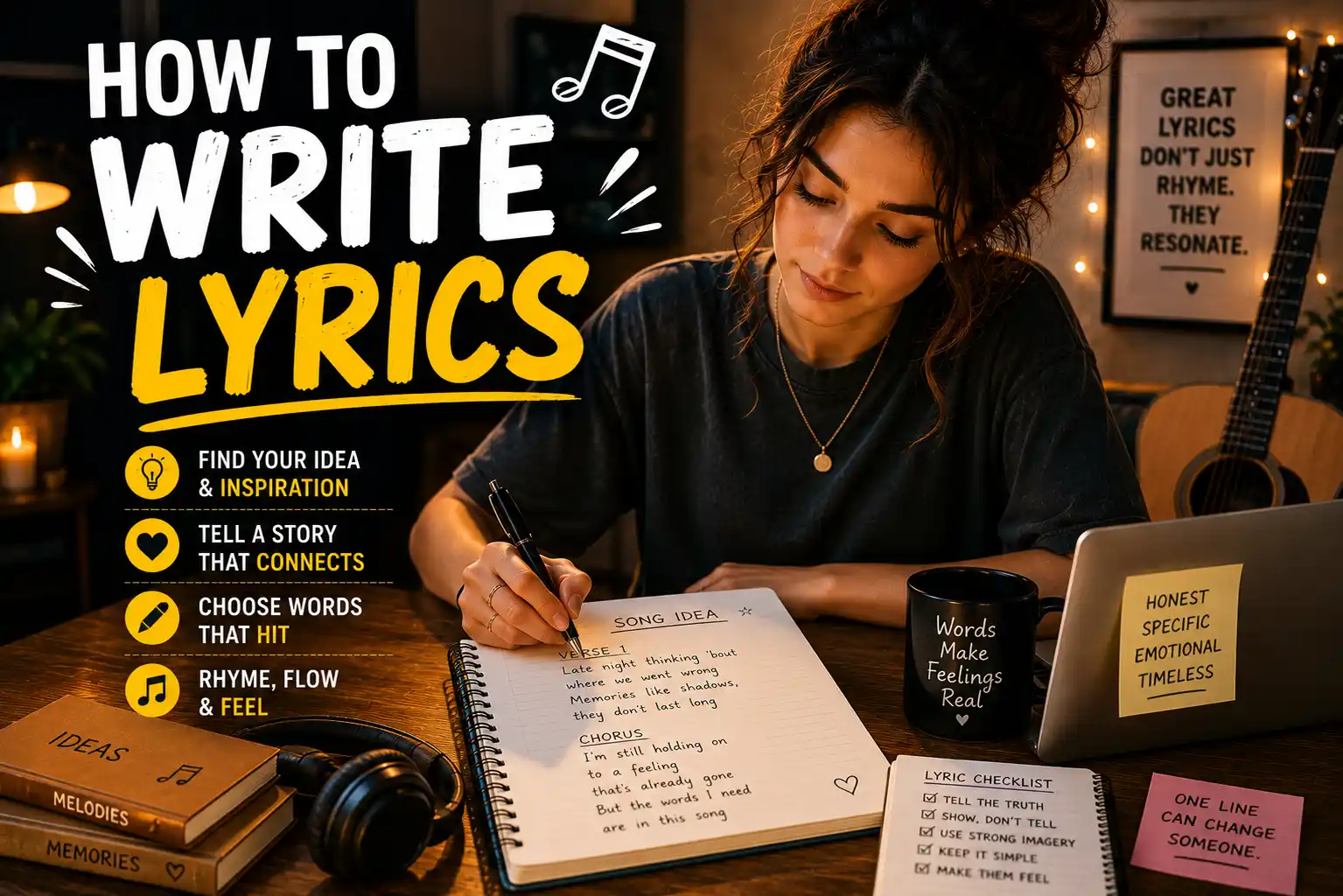 How to write lyrics guide