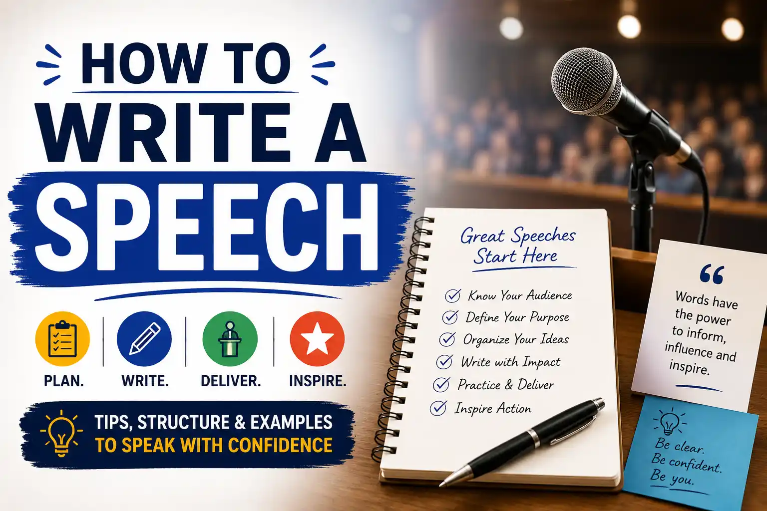 Person delivering a speech at a podium with an audience