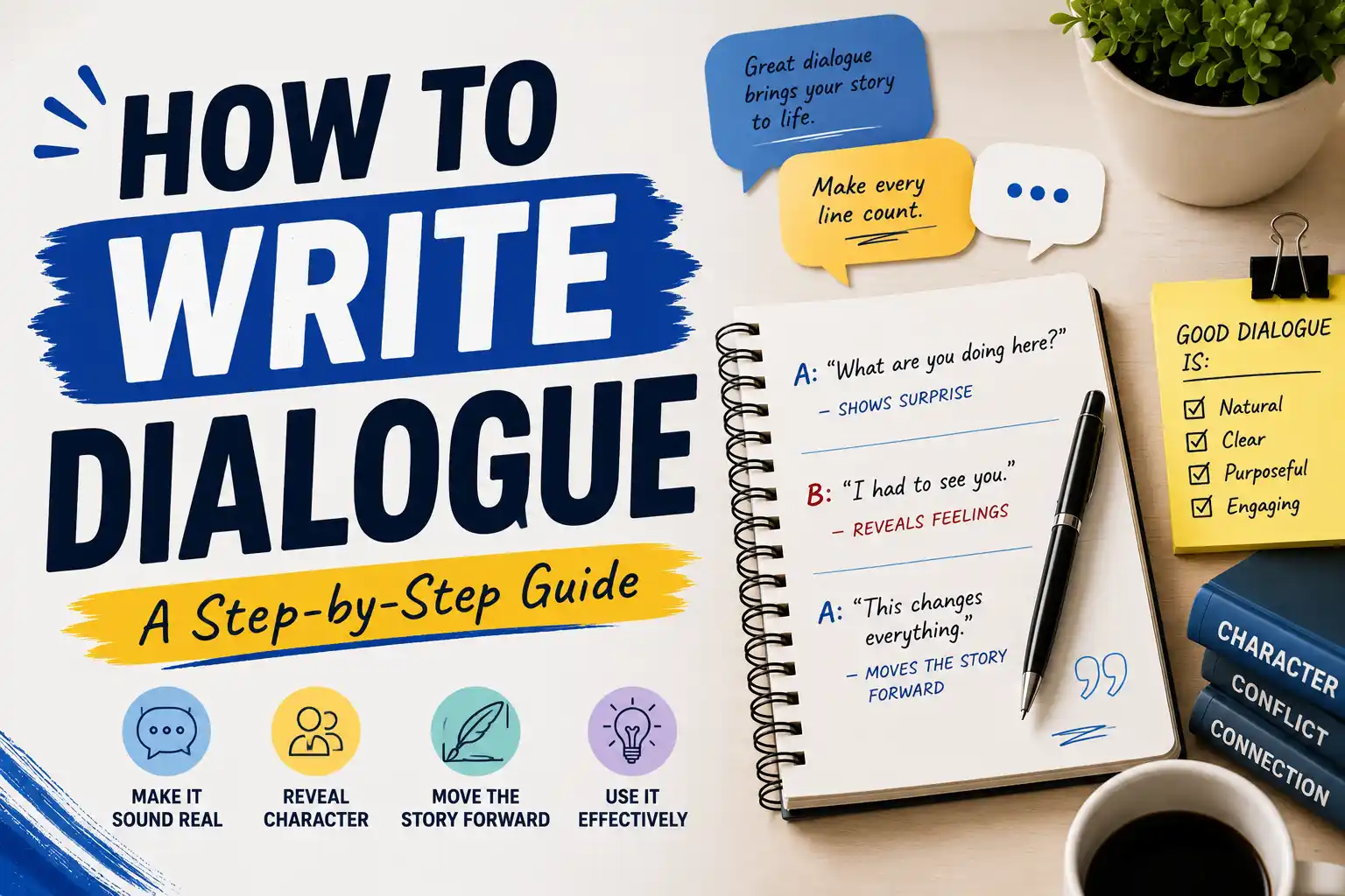 How to Write Dialogue: The Complete Guide with Examples